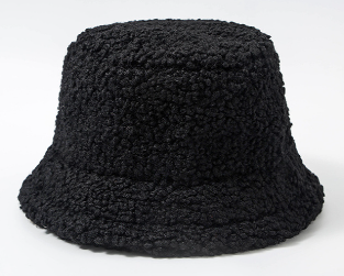 Zimný štýlový dámsky klobúk - Čierny
