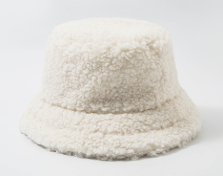 Zimný štýlový dámsky klobúk - Biely